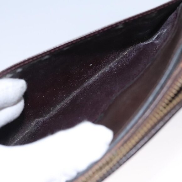 LOUIS VUITTON Taiga Baikal Clutch Bag Acajou M30186 LV Auth ti2637 - Picture 14 of 16